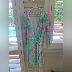 Lilly Pulitzer faux wrap dress